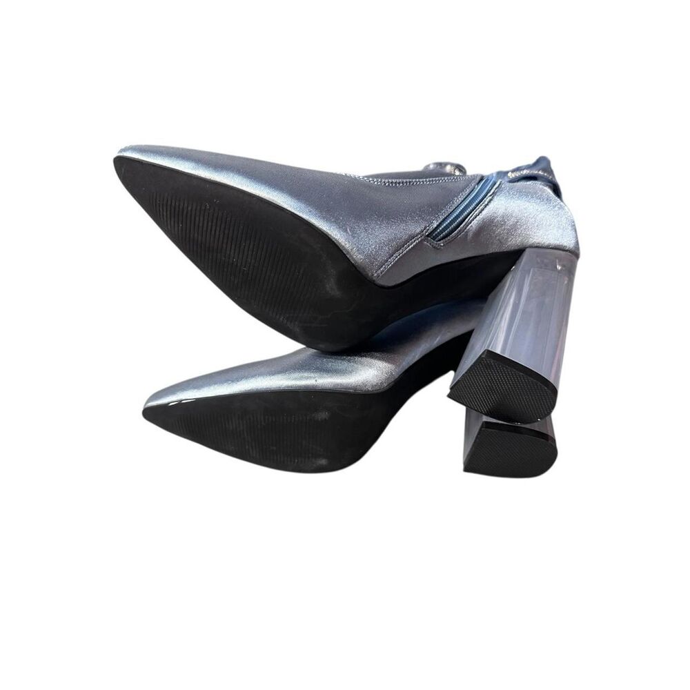 Dolls Kill Women's Silver and Blue Boot - Picture 3 of 6